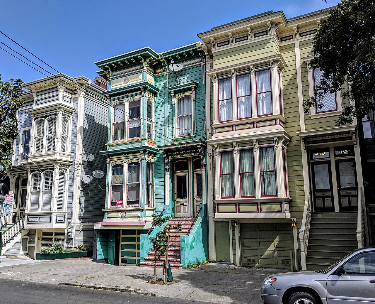 Victorian homes in San Francisco's Fillmore district