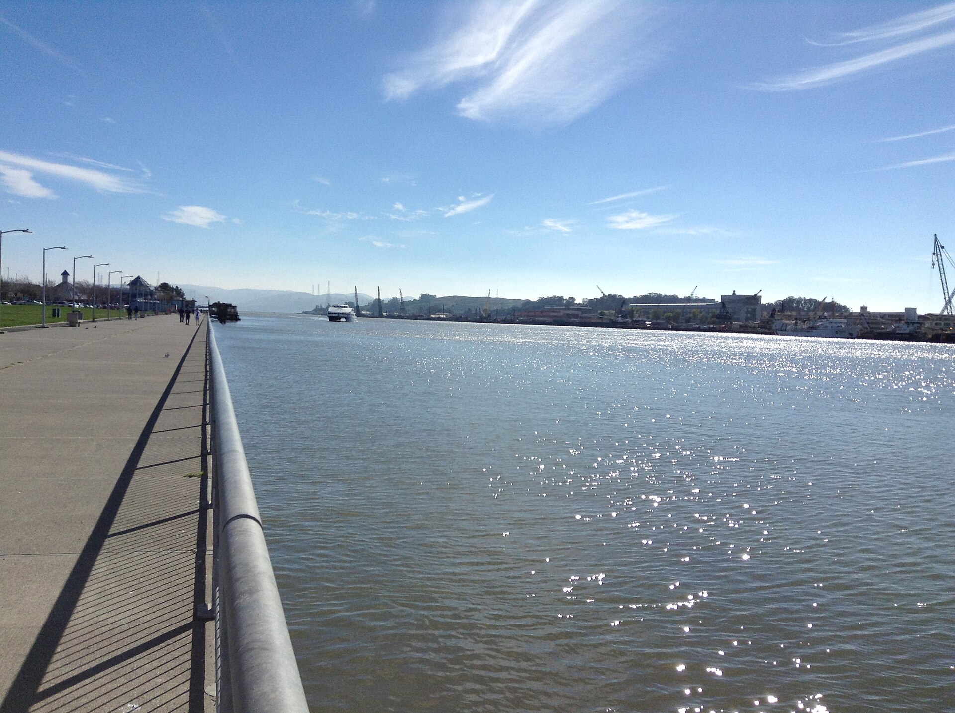 Vallejo waterfront along the Napa River